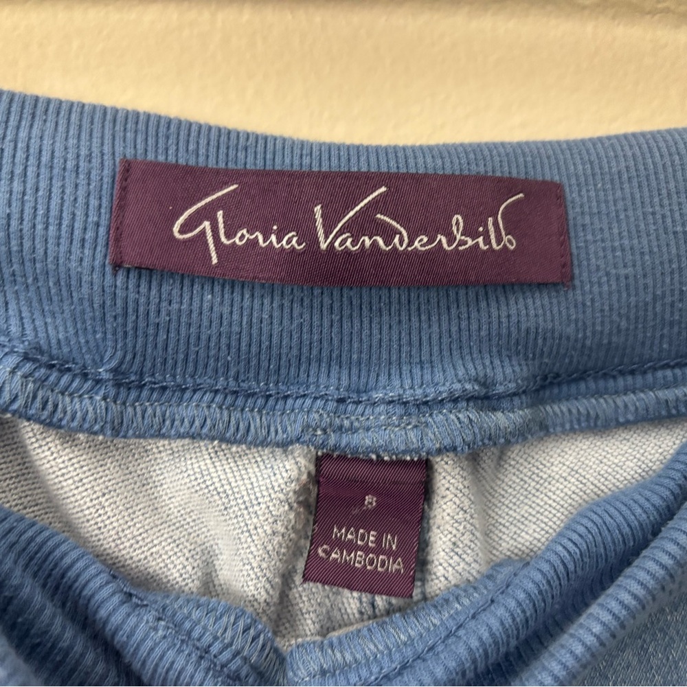 Gloria Vanderbilt Denim Jogger Jeans Elastic Waist Pull On Blue Stretch - Picture 2 of 7